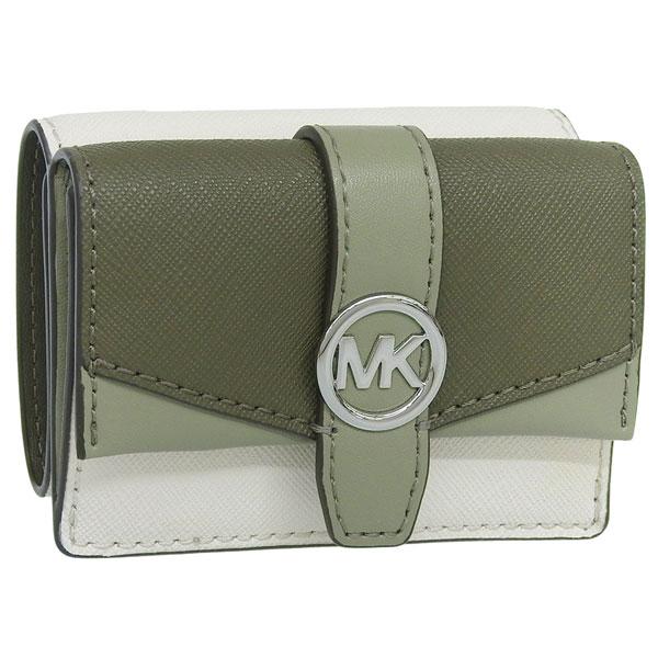 マイケルコース 財布 レディース 3つ折り 折財布 ミニ財布 コンパクト アウトレット レザー グリ...