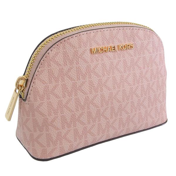 マイケルコース コスメポーチ 化粧ポーチ レディース アウトレット ピンク PVC D35S3GTV...