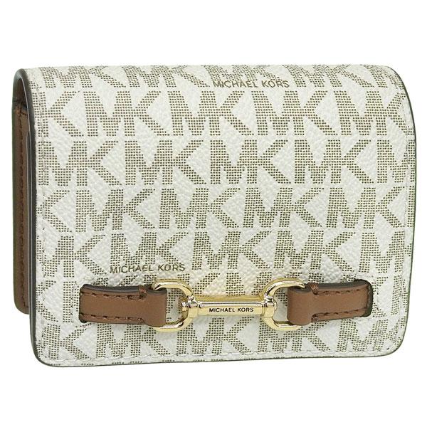 マイケルコース 財布 ミニ コインケース 小銭入れ レディース アウトレット ホワイト 35S5G2...