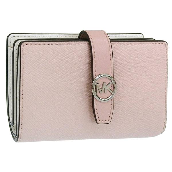 特価 マイケルコース 財布 レディース 2つ折り 折財布 コンパクト アウトレット レザー ピンク ...