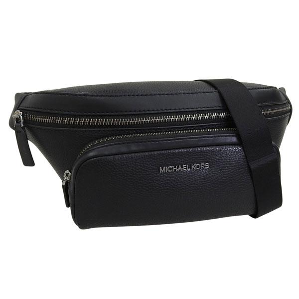 マイケルコース バック メンズ ショルダーバッグ ボディバッグ アウトレット レザー ブラック 37...
