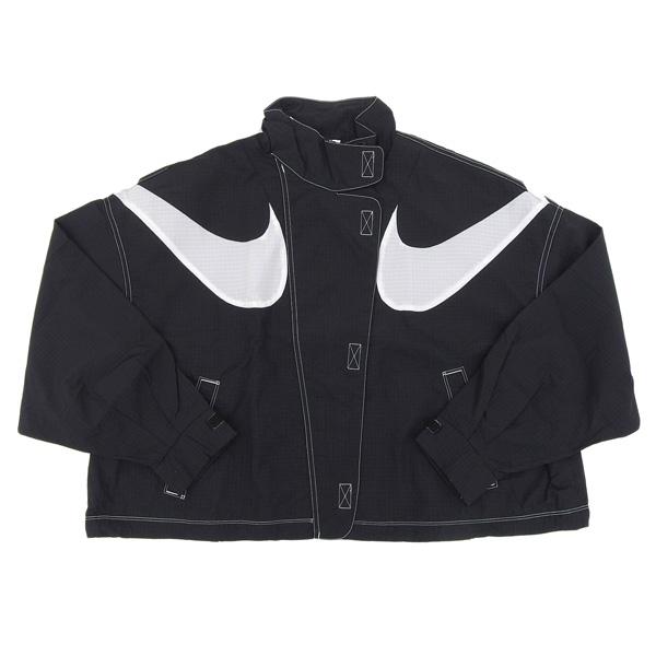 ナイキ ウーブンジャケット レディース アウトレット ビックスウォッシュ M ナイロン ブラック D...