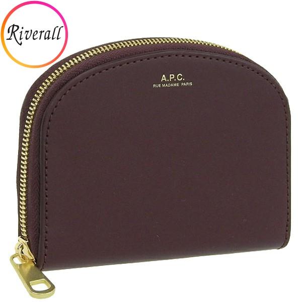 【数量限定セール】アーペーセー A.P.C. APC コインケース 財布 レザー ワイン レディース...