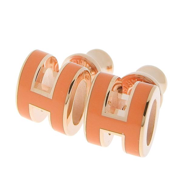 【並行輸入品】エルメス アクセサリー レディース ピアス オレンジ ミニ ポップH H608002F...