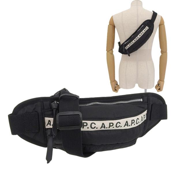アーペーセー A.P.C. APC バッグ メンズ レディース ボディバッグ ナイロン ブラック h...