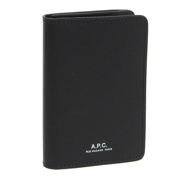 アーペーセー APC porte cartes stefan カードケース 名刺ケース レザー ブラ...