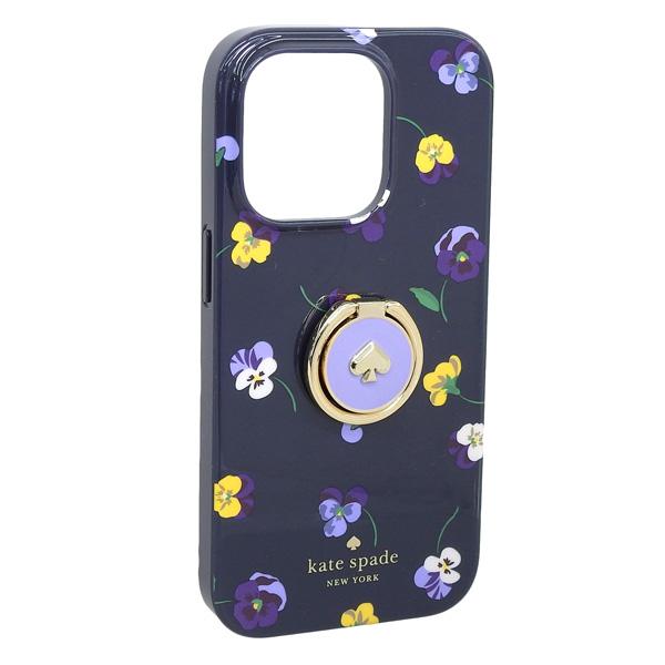 ケイトスペード iPhone 14 PRO スマホケース レディース アウトレット ネイビーマルチ ...