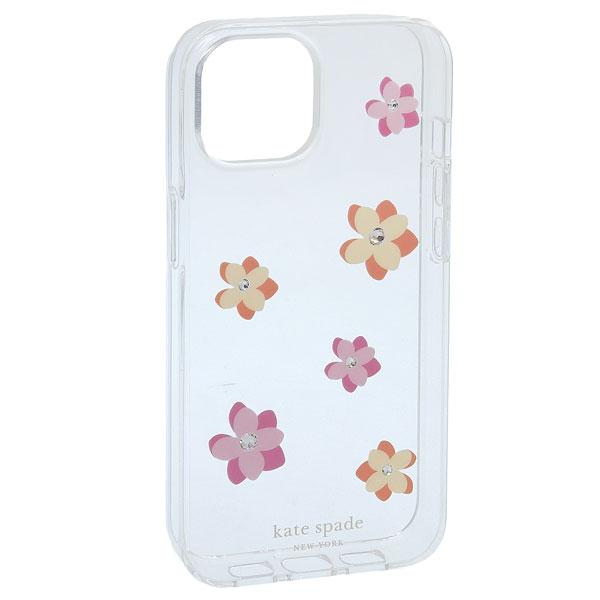 ケイトスペード スマホケース レディース クリアーマルチ FLOWER PRINTED FLOWER...