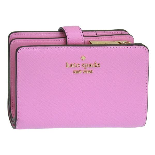 ケイトスペード 財布 レディース 2つ折り 折財布 コンパクト アウトレット レザー ピンク マディ...
