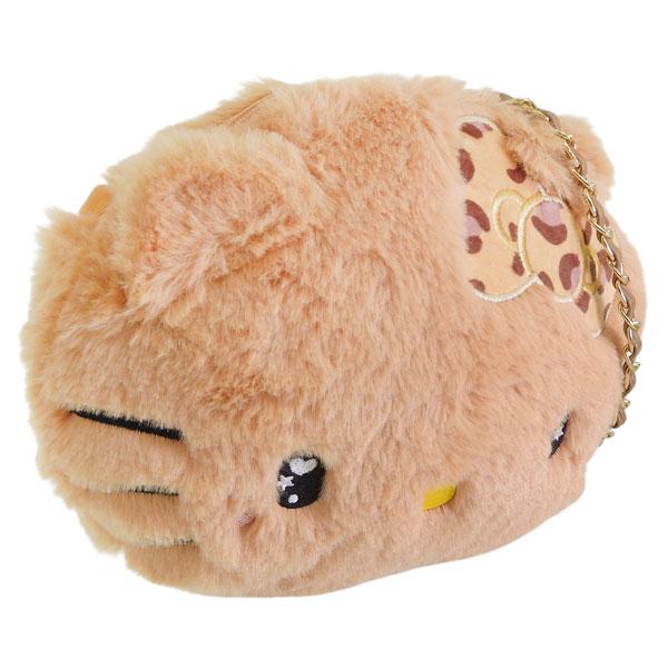 サンリオ キティ バッグ レディース ショルダーバッグ フェイクファー ベージュ KTダイカットファ...