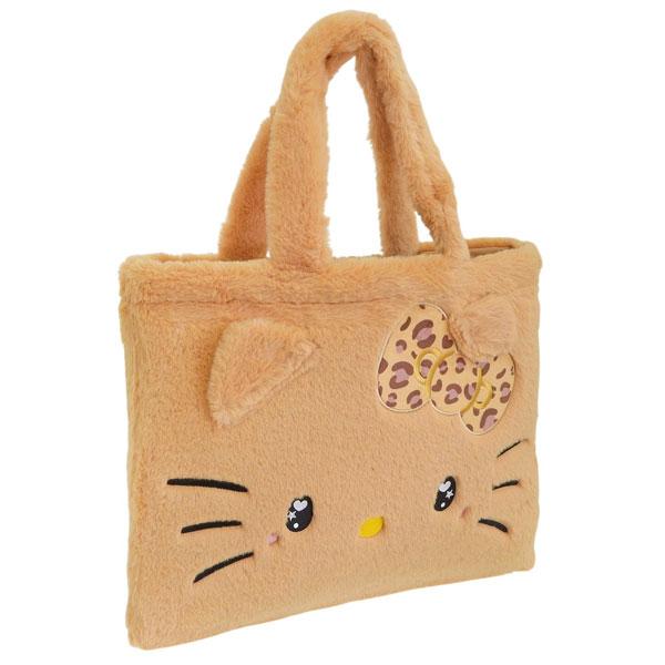 サンリオ キティ バッグ レディース トートバッグ フェイクファー ベージュ KTダイカットファート...