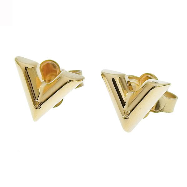 【並行輸入品】ルイヴィトン アクセサリー レディース ピアス ゴールド スタッズ イヤリング・エセン...
