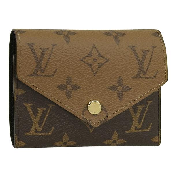 【並行輸入品】ルイヴィトン 財布 レディース 3つ折り 折財布 ミニ財布 モノグラムリバース ブラウ...