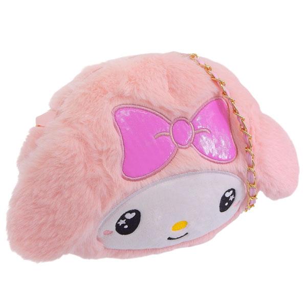 サンリオ マイメロディ バッグ レディース ショルダーバッグ フェイクファー ピンク MMダイカット...