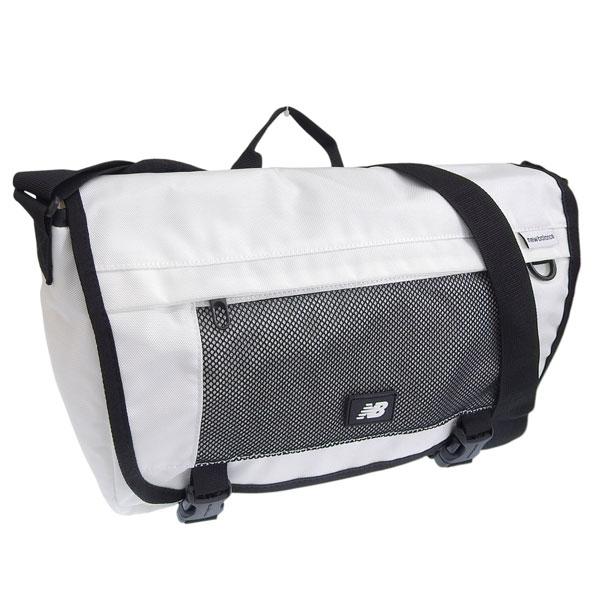 ニューバランス バッグ メンズ レディース ショルダーバッグ M ナイロン ホワイト AUTHENT...