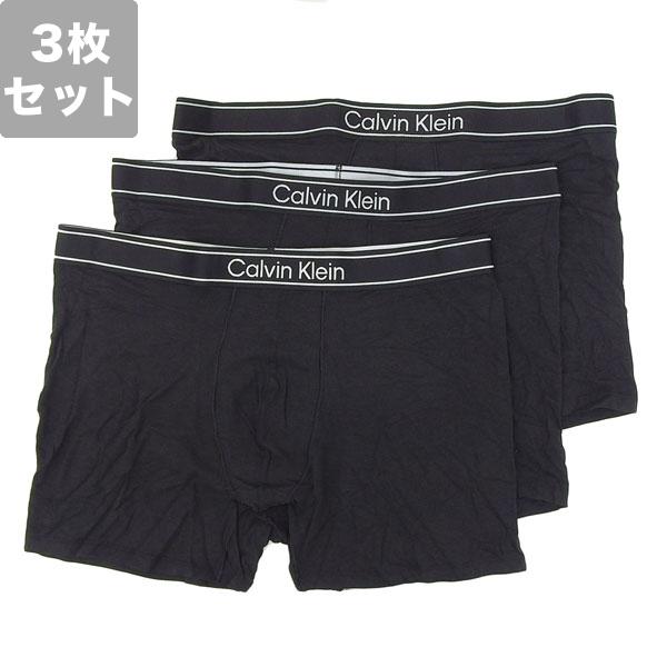 カルバンクライン アンダーウェア ボクサーパンツ メンズ 3枚組 L ブラック 3 Pack Box...