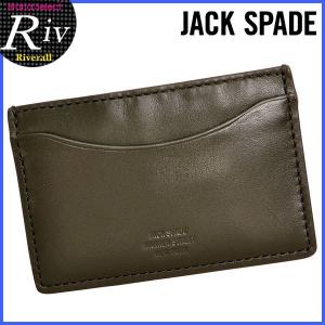 ジャックスペード JACK SPADE カードケース パスケース 定期入れ メンズ レザー nyru0757｜riverall