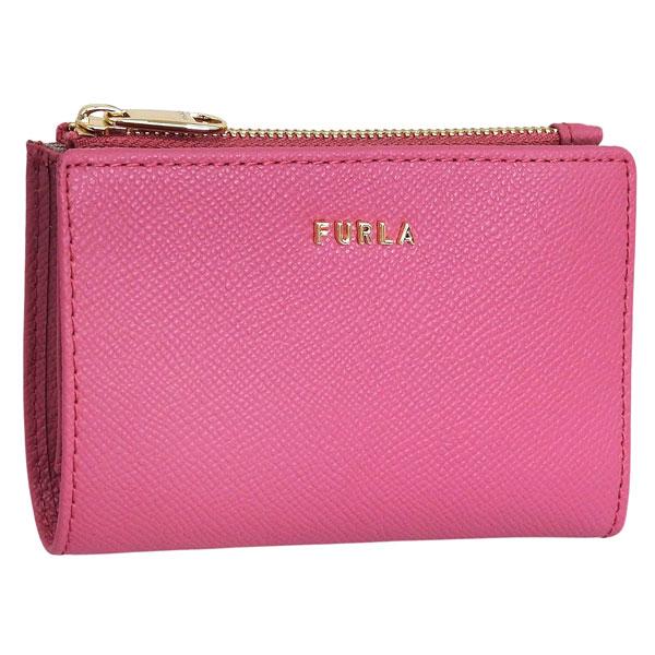 フルラ 財布 レディース 2つ折り 折財布 コンパクト アウトレット レザー ピンク CLASSIC...
