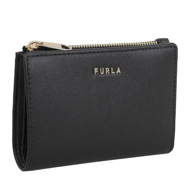 フルラ 財布 レディース 2つ折り 折財布 コンパクト アウトレット レザー ブラック FURLA ...
