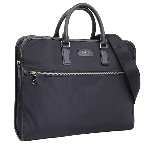 ポールスミス ビジネスバッグ 2WAY ブリーフケース メンズ アウトレット ブラック ピンストライ...