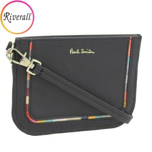 ポールスミス カードケース カード入れ メンズ レディース アウトレット レザー ブラックマルチ SWインセットD PSMC0192 PAUL SMITH｜riverall