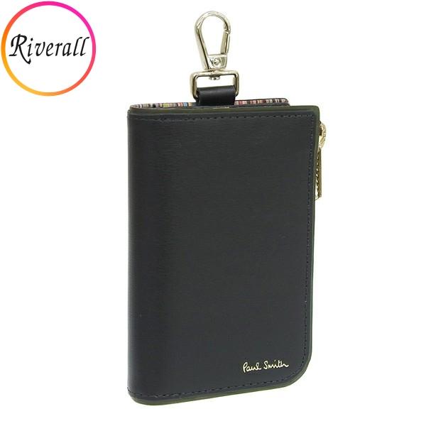 ポールスミス キーケース メンズ レディース アウトレット レザー ダークグリーン PSME0115...
