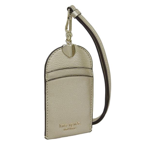 ケイトスペード カードケース IDカードホルダー パスケース 定期入れ レディース レザー ゴールド...
