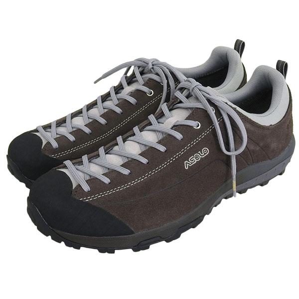 アゾロ 靴 メンズ ハイキングシューズ 27.5cm スエード ダークブラウン スペースGV R27...