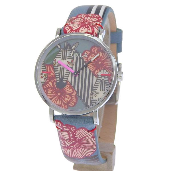フルラ 腕時計 レディース SSレザー グレー GIADA 33mm 2H GREY PRINTED...