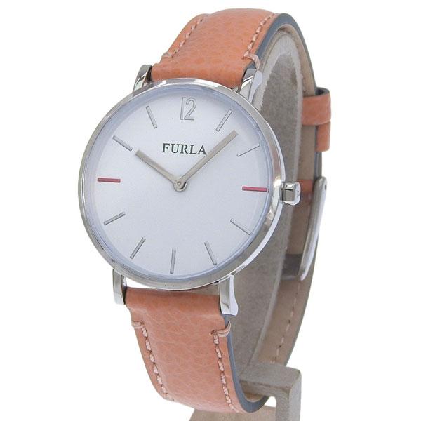 フルラ 腕時計 レディース SSレザー オレンジ GIADA 33mm 2H WHITE DIAL ...