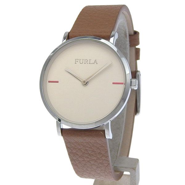 フルラ 腕時計 レディース SSレザー ブラウン GIADA 33mm 2H PINK DIAL B...