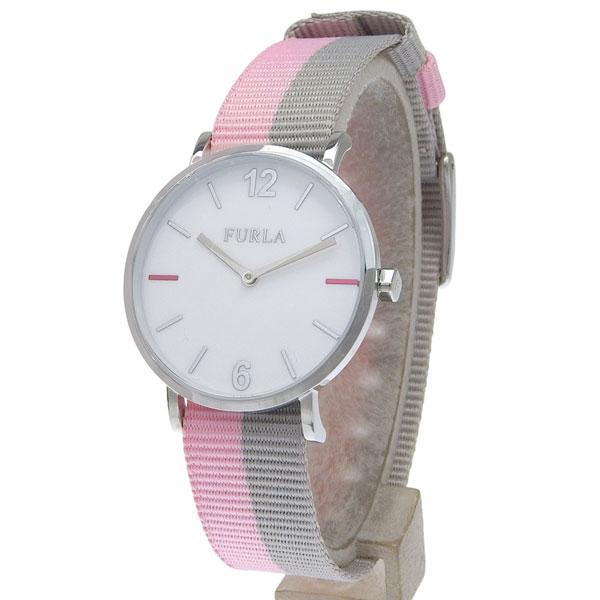 フルラ 腕時計 レディース SSナイロン ピンクグレー GIADA 33mm 2H WHITE DI...