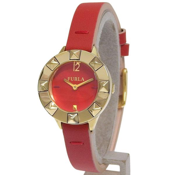 フルラ 腕時計 レディース SSレザー レッド CLUB 26mm 2H RUBY DIAL R42...