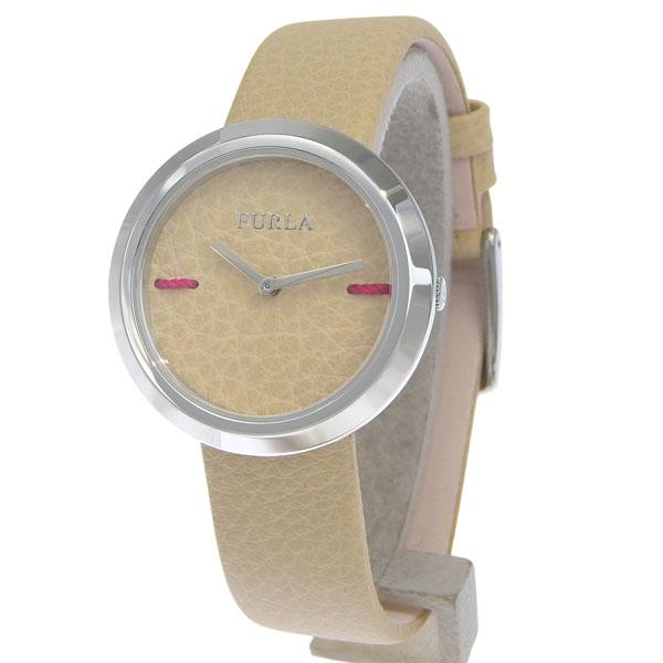 フルラ 腕時計 レディース SSレザー ベージュ MY PIPER 34mm 2H R4251110...