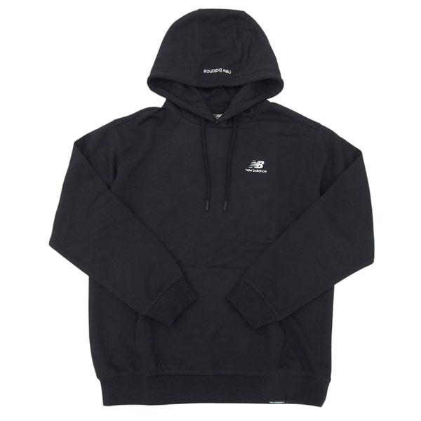 ニューバランス パーカー フーディー プルオーバー メンズ レディース コットン ブラック Esse...