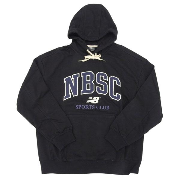 ニューバランス パーカー フーディー プルオーバー メンズ レディース コットン ブラック NBSC...