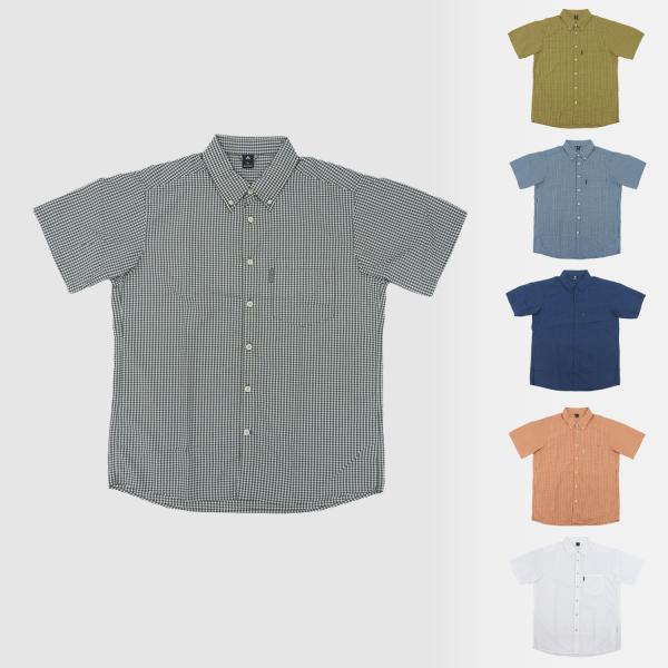 モンベル ボタンダウンシャツ メンズ 半袖 クールビズ WIC. ドライタッチ ショートスリーブシャ...