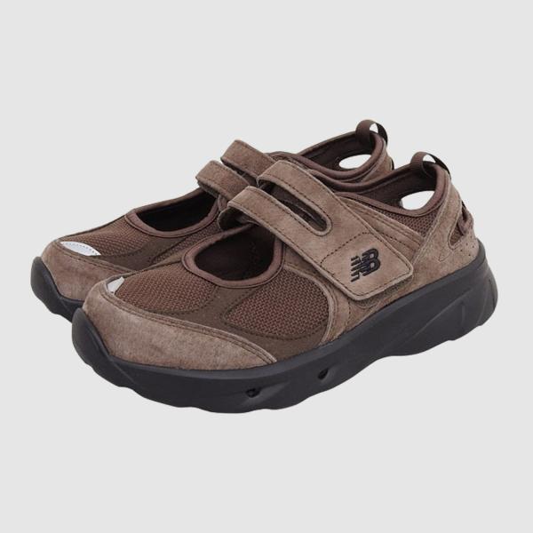 ニューバランス 靴 レディース スニーカー シューズ レザー ブラウン メリージェーン ブリーズ F...