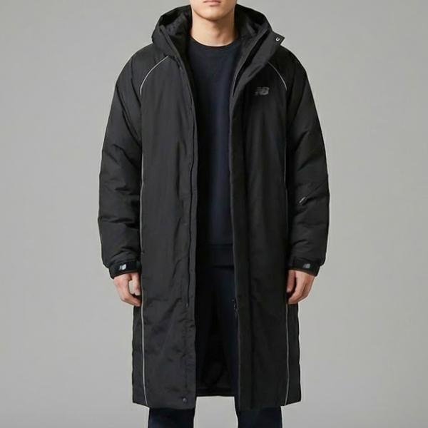 ニューバランス ロングジャケット メンズ レディース アウター ブラック UNI Hybrid Lo...