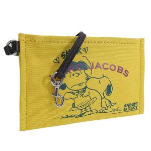 マークジェイコブス MARC JACOBS THE SNOOPY SMALL POUCH ポーチ 小物入れ PEANUTS キャンバス イエロー レディース s213m06fa21｜riverall