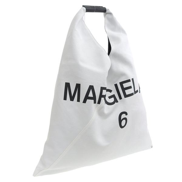 エムエム6 MM6 バッグ ショルダーバッグ バッグ トートバッグ バッグ キャンバス ホワイト レ...