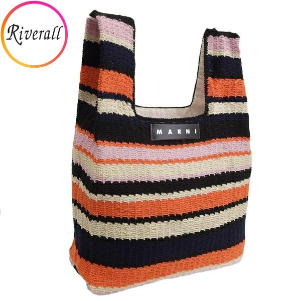 マルニ バッグ レディース トートバッグ アウトレット ブラック ショッピングバッグ SHMH001...