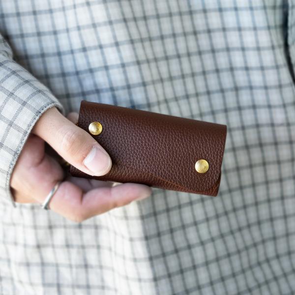 イルビゾンテ IL BISONTE キーケース 鍵入れ ダークブラウン メンズ レディース skh0...