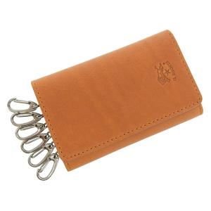 イルビゾンテ キーケース 6連 メンズ レディース レザー ナチュラル SKH142PO0001NA178 IL BISONTE｜Riverall(リヴェラール)Yahoo!店