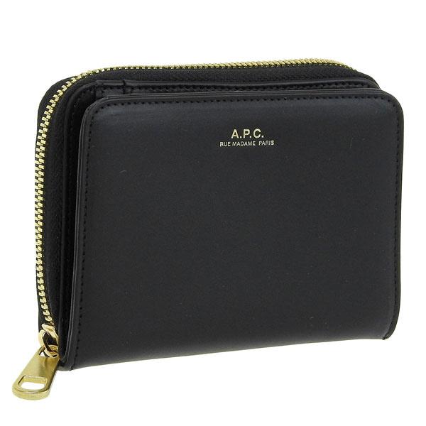 【数量限定セール】アーペーセー APC compact emmanuelle 財布 折財布 二つ折り...