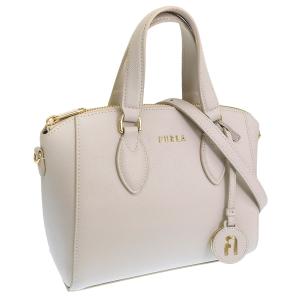 A306】2WAYショルダーバッグ FURLA ホワイト/ジャガード