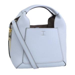 未使用級　FURLA フルラ　ダナエ レザー 2way バッグ ブルー　型押し 未使用級 FURLA フルラ ダナエ レザー 2way バッグ ブルー 型