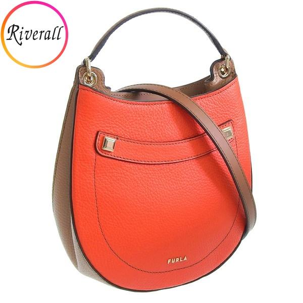 【数量限定セール】フルラ ハンドバッグ 2WAY レディース アウトレット レザー オレンジ AFR...
