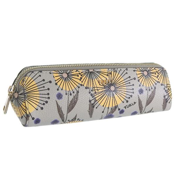 フルラ ペンケース 筆箱 レディース アウトレット レザー ライトグレーマルチ バビロン FURLA...