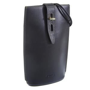 極美品　フルラ　FURLA スマホショルダー　黒 フルラ FURLA スマホショルダー （ブラック） -アウトレット通販